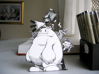 Illustration for article titled What's More Glorious Than HD Final Fantasy VII? Paper Final Fantasy VII.